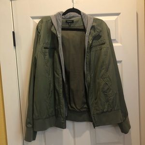 TORRID BOMBER JACKER WITH HOOD